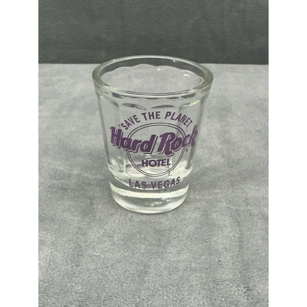 Hard Rock Cafe Las Vegas Hotel Purple Logo Save The‎ Planet Classic Short 2in